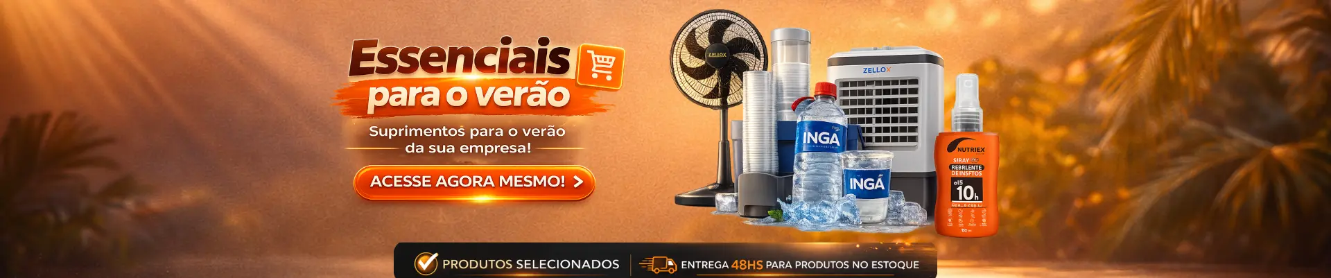 Suprimentos Para O Verão de Sua Empresa! Produtos Para Verão de empresa