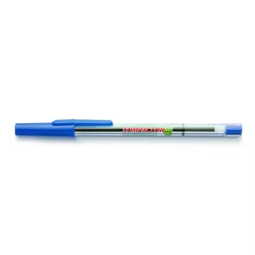 distribuição de caneta 07 azul