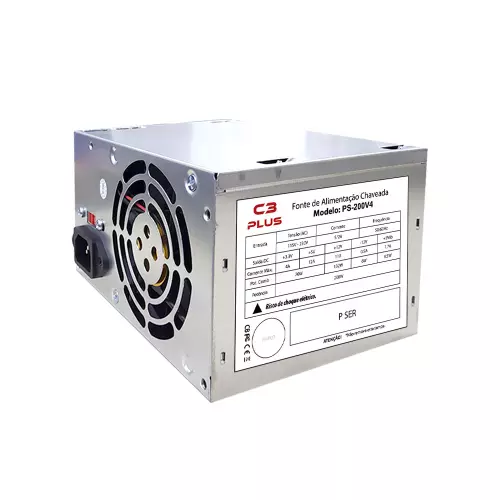 Fonte ATX 200W real C3Tech